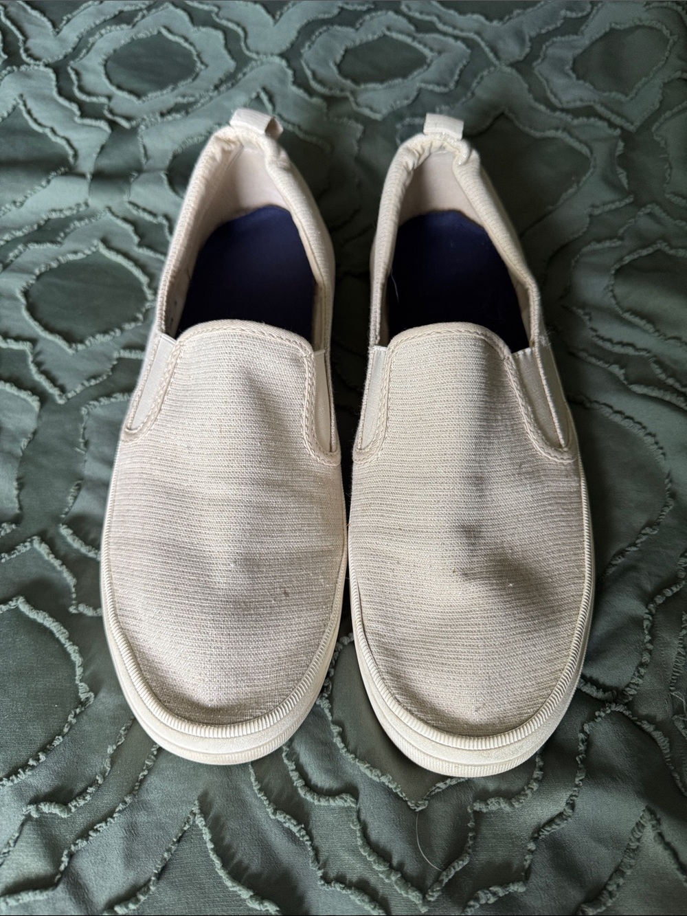 Sperry Casual Slip-On Canvas Shoes - Beige